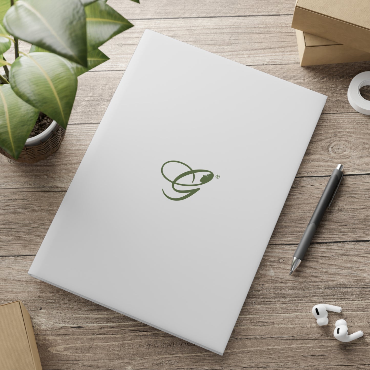 (Stakeholders) Est. 2008 Monogram Hardcover Notebook — Puffy Cover Journal