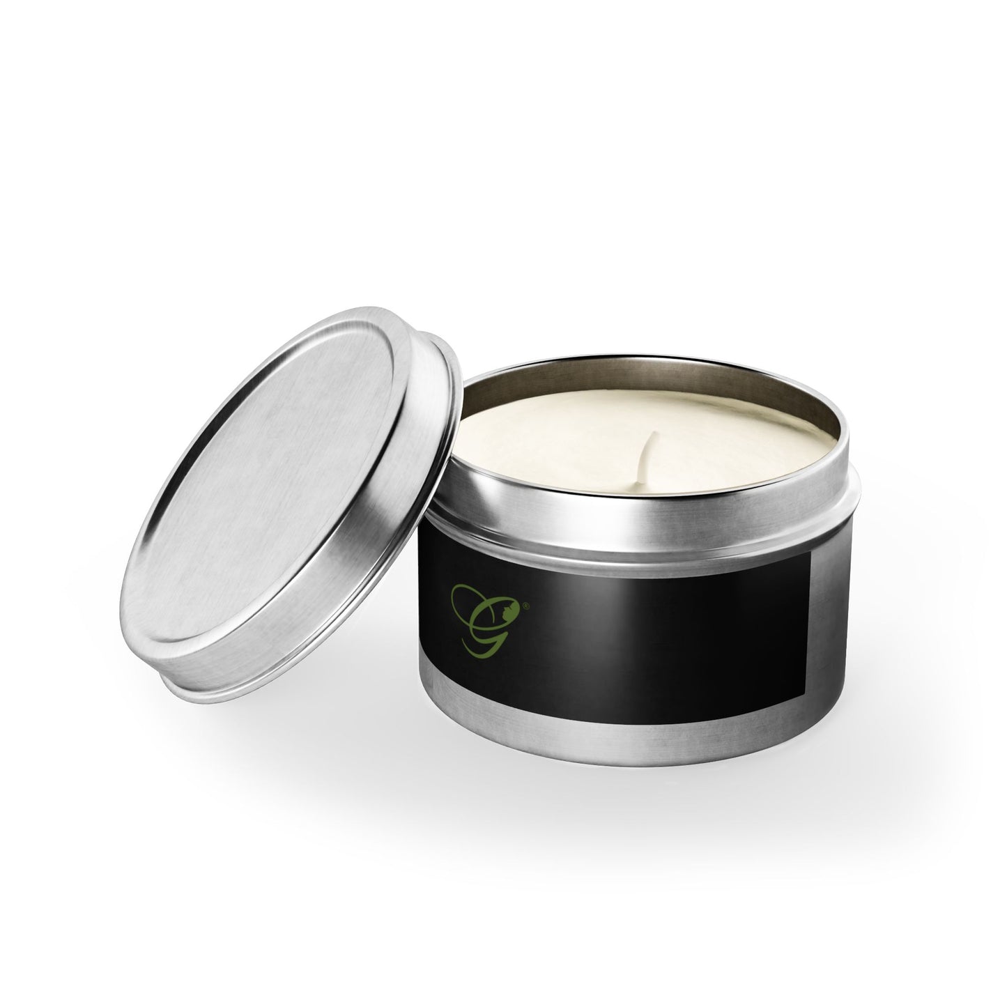 (Stakeholders) Black Tin Candle — Minimal Scented Soy Candle in Sleek Travel Tin