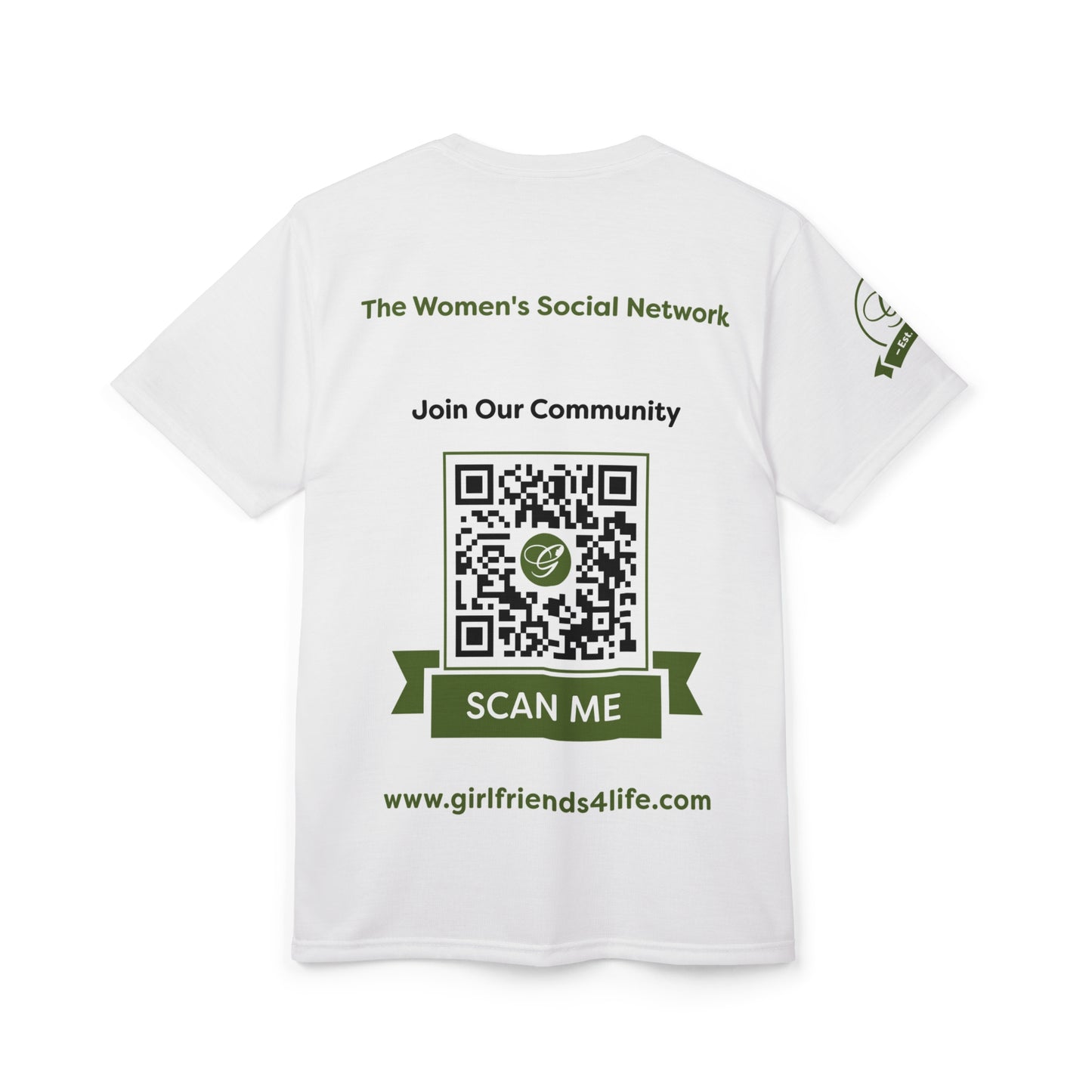 Girlfriends4life Tee — Feminine Silhouette Graphic T‑Shirt