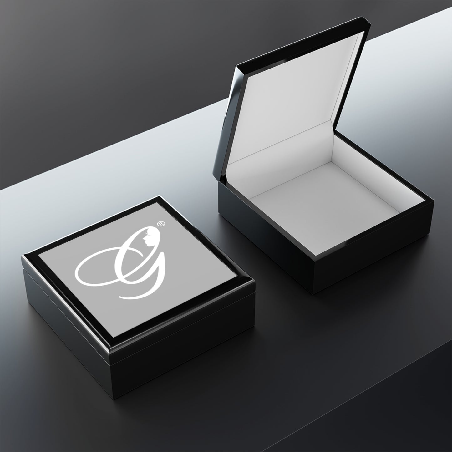 (Stakeholders) Personalized Monogram Jewelry Box — 'G' with Est. 2008 Engraving