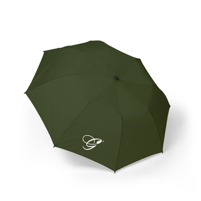 (Stakeholders) Compact Foldable Umbrella — Olive Green Semi-Automatic Travel Umbrella with Logo