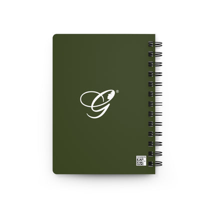 (Stakeholders) Monogram 'G' Spiral Journal — Olive Green Est. 2008 Notebook
