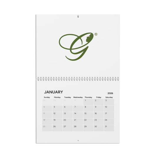 (Stakeholders) 2026 Wall Calendar — Classic Green Monogram "Est. 2008"