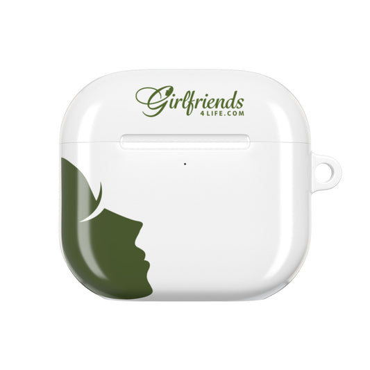 (Stakeholders) AirPod Case — 'Girlfriends4Life' Olive Silhouette Protective Case