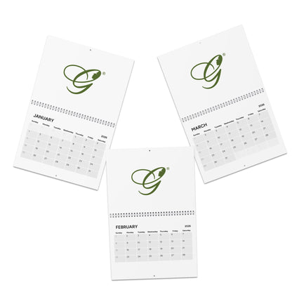 (Stakeholders) 2026 Wall Calendar — Classic Green Monogram "Est. 2008"