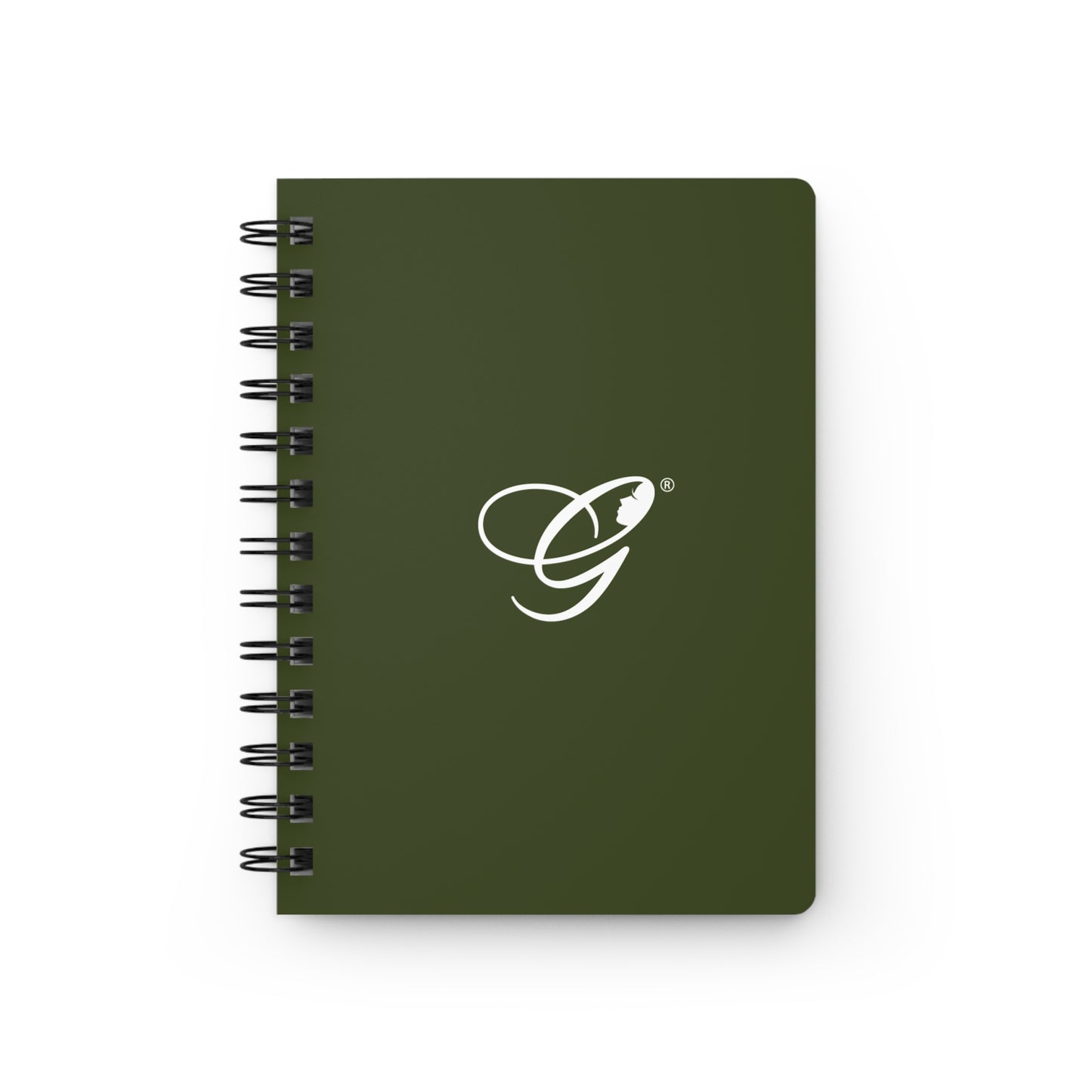 (Stakeholders) Monogram 'G' Spiral Journal — Olive Green Est. 2008 Notebook