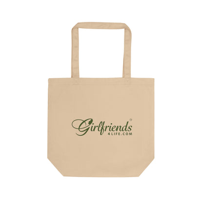 Eco Tote Bag — Girlfriends4life Branded Reusable Canvas Tote with QR Code (Stakeholder)