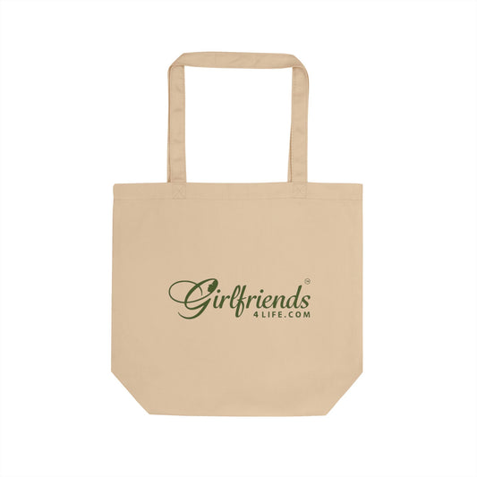 Eco Tote Bag — Girlfriends4life Branded Reusable Canvas Tote with QR Code (Stakeholder)