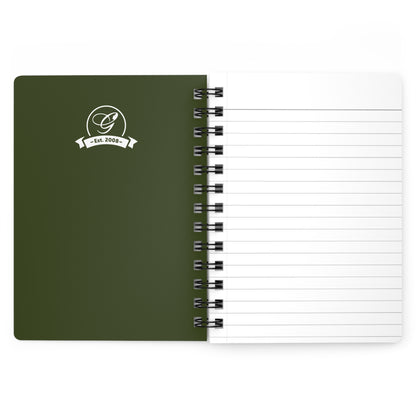 (Stakeholders) Monogram 'G' Spiral Journal — Olive Green Est. 2008 Notebook