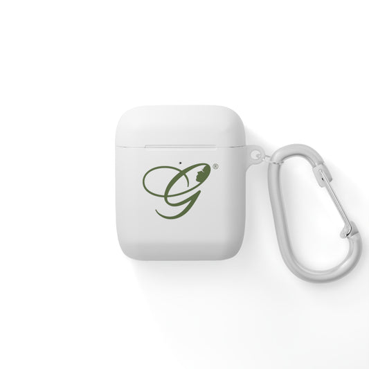 (Members) AirPods Case Cover — 'Girlfriends Life.com' Minimal Logo Protective Case with Carabiner