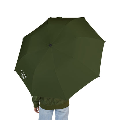 (Stakeholders) Compact Foldable Umbrella — Olive Green Semi-Automatic Travel Umbrella with Logo