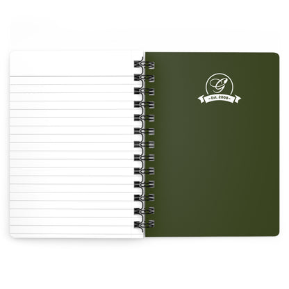 (Stakeholders) Monogram 'G' Spiral Journal — Olive Green Est. 2008 Notebook