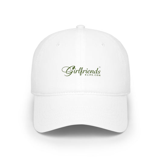 (Members) Low Profile Baseball Cap - "Our issues. Our lives. Our world." Minimalist Social Network Logo Hat (Members)