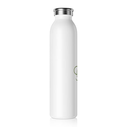 (Stakeholders) Slim Water Bottle — Minimalist Monogram 'G' Crest Stainless Steel Bottle