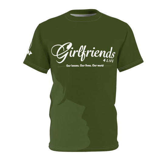 Girlfriends4life Tee — Olive Friendship Graphic Shirt